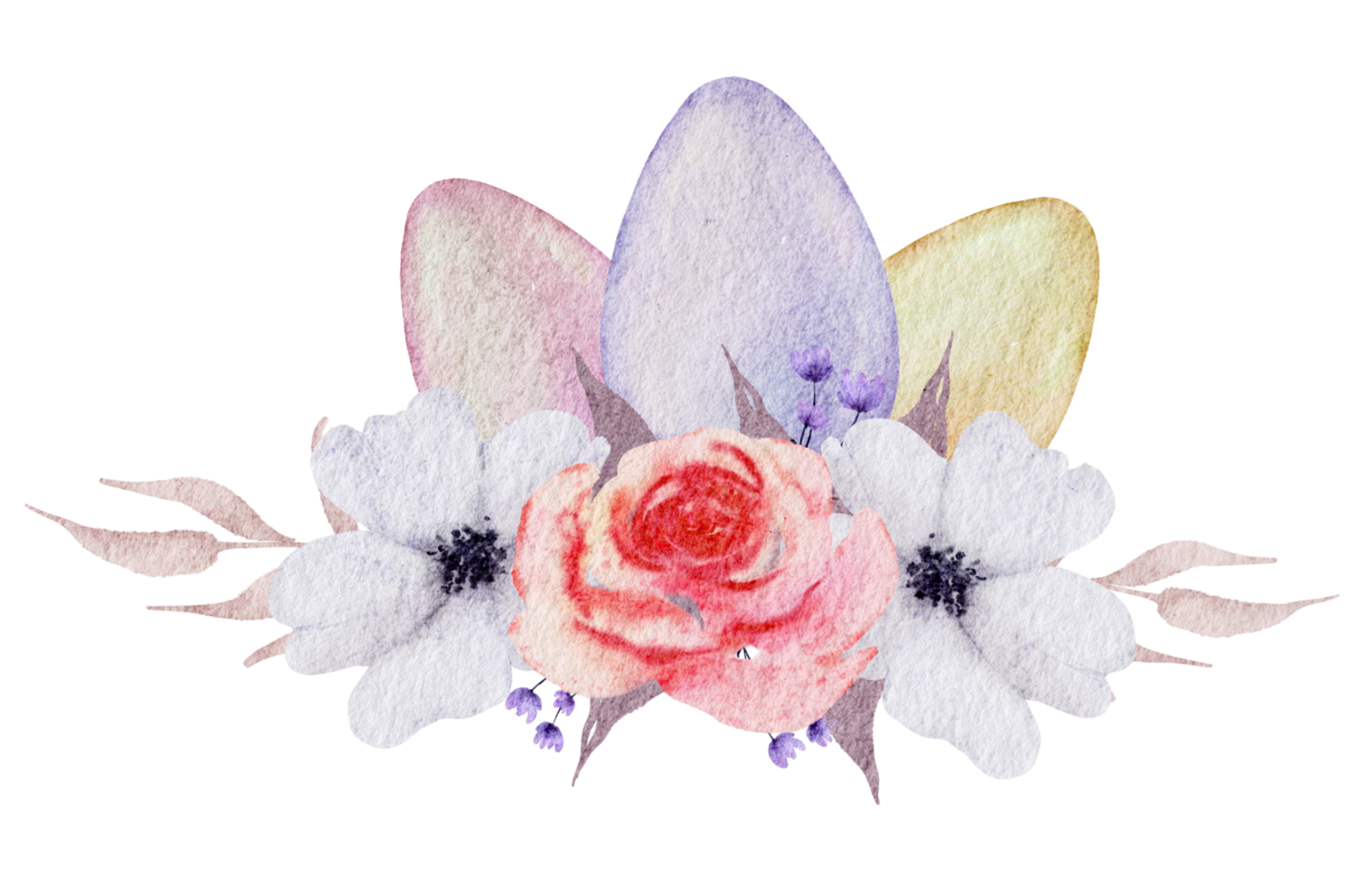 Easter bouquet watercolor png