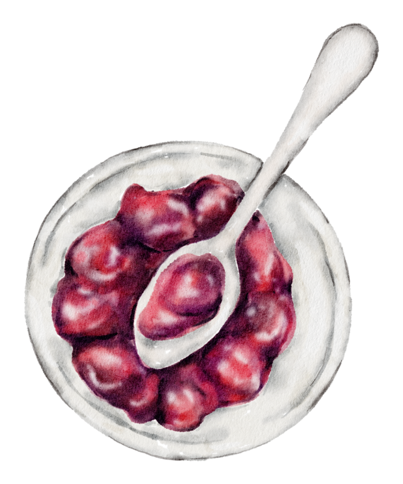 Watercolor bakery, bread, pie, bake, hand paint png