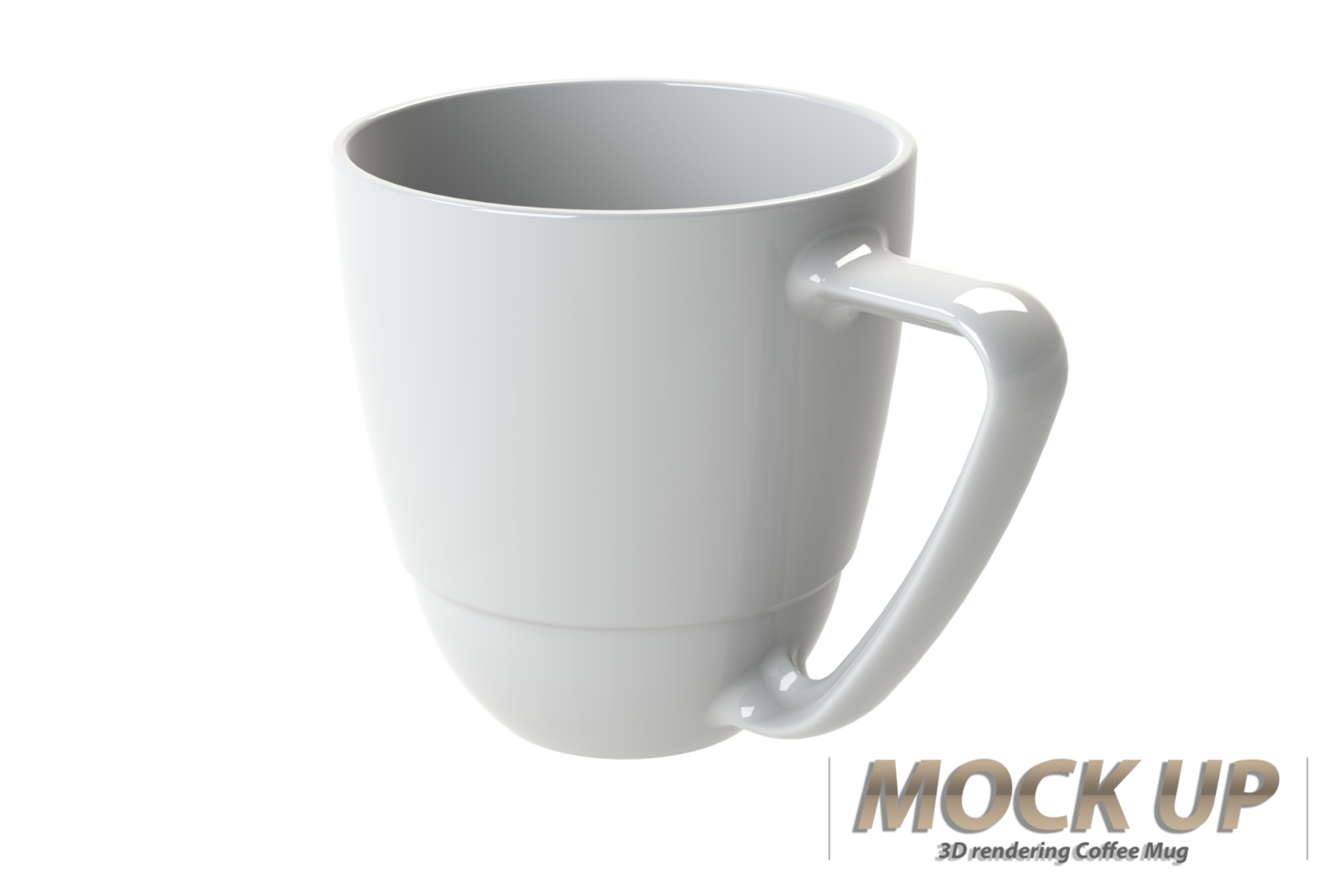 White ceramic Coffee mug isolated on a white background. png