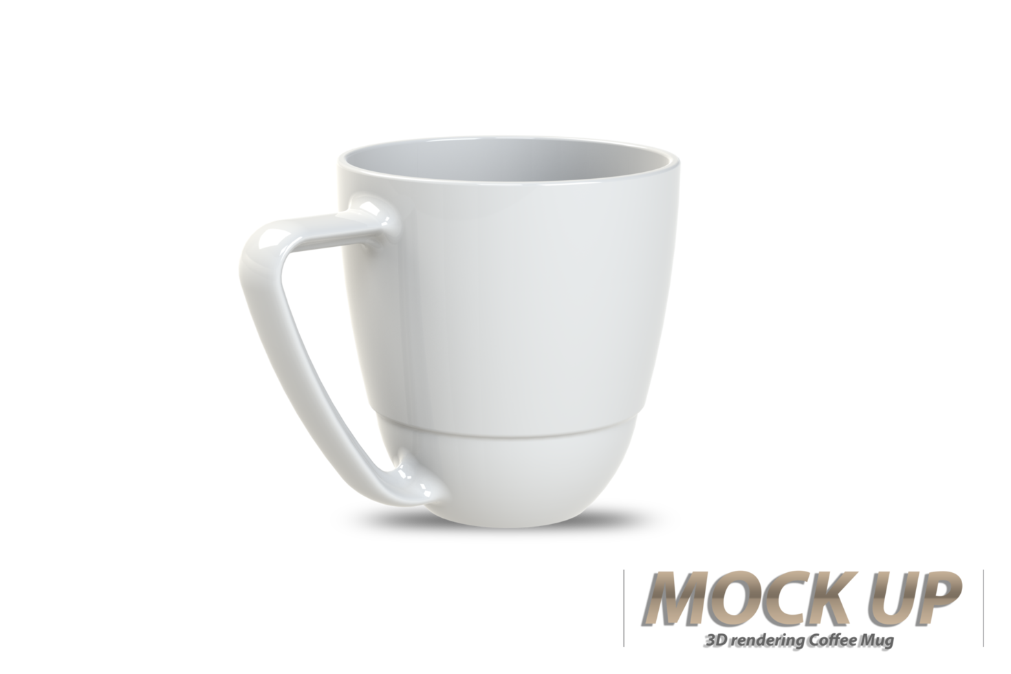 White ceramic Coffee mug isolated on a white background. png