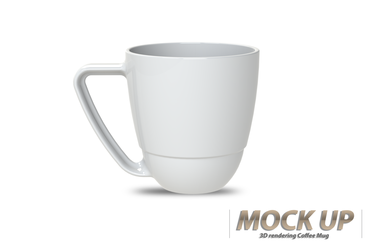 White ceramic Coffee mug isolated on a white background. png