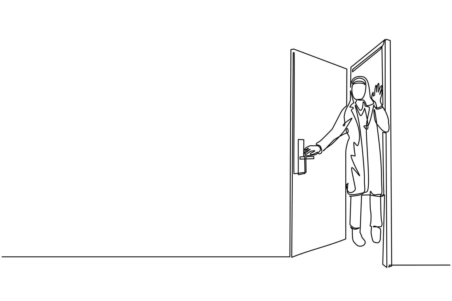 How To Draw An Open Door