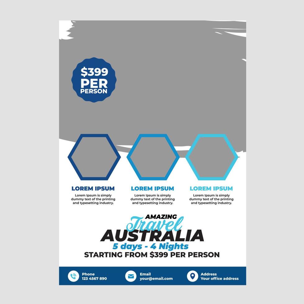 Travel Flyer Design vector