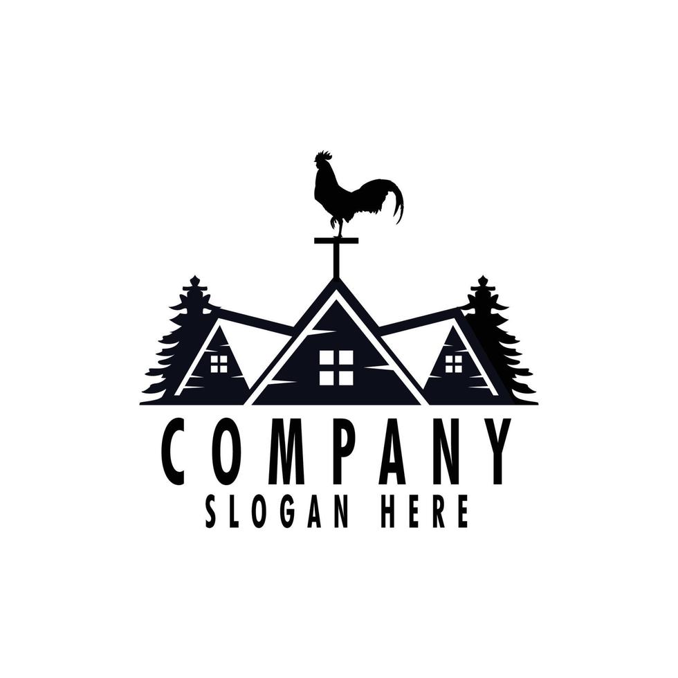 farm logo design template vector illustration