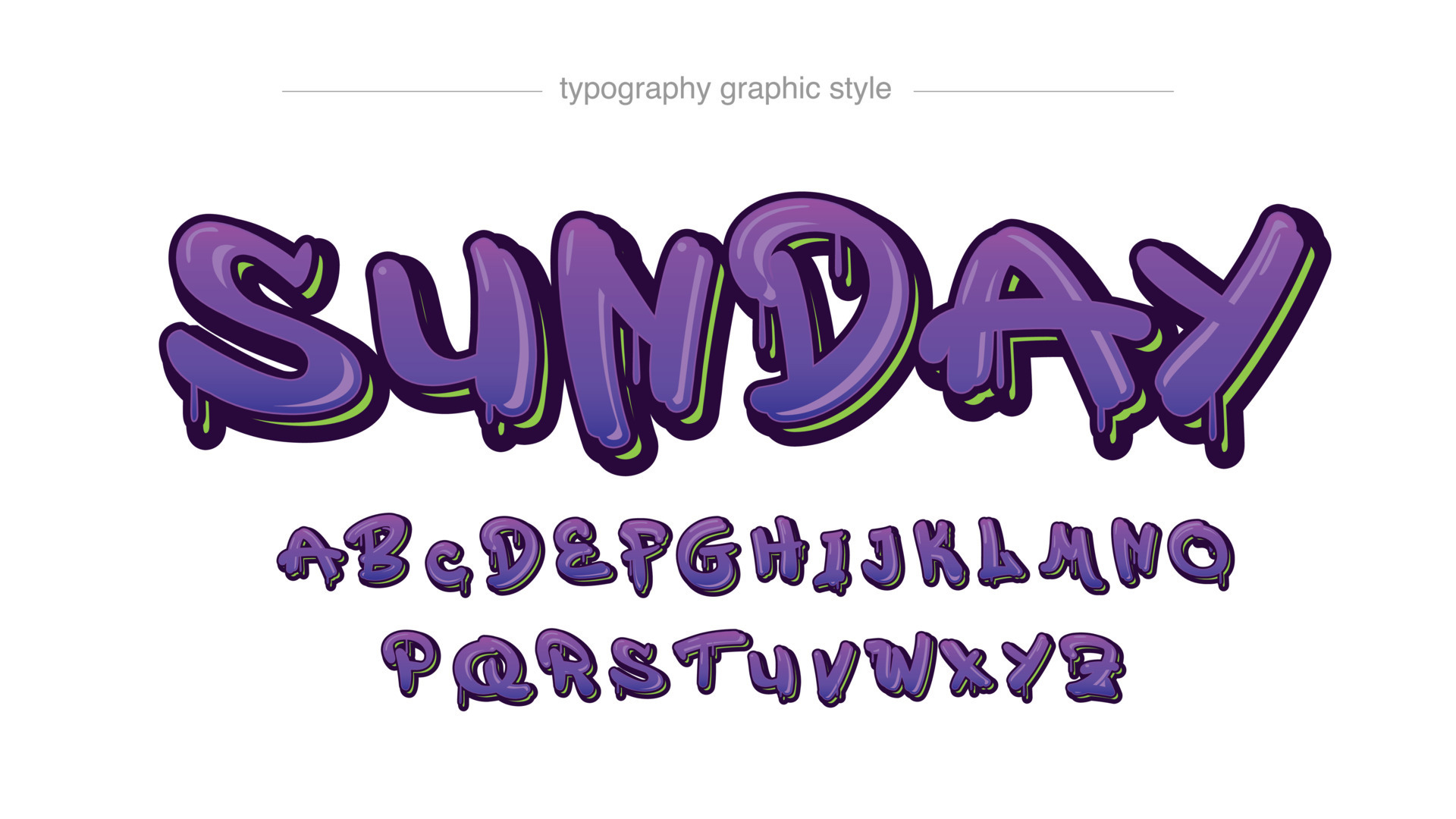 purple dripping modern graffiti tag typography 10338333 Vector Art at