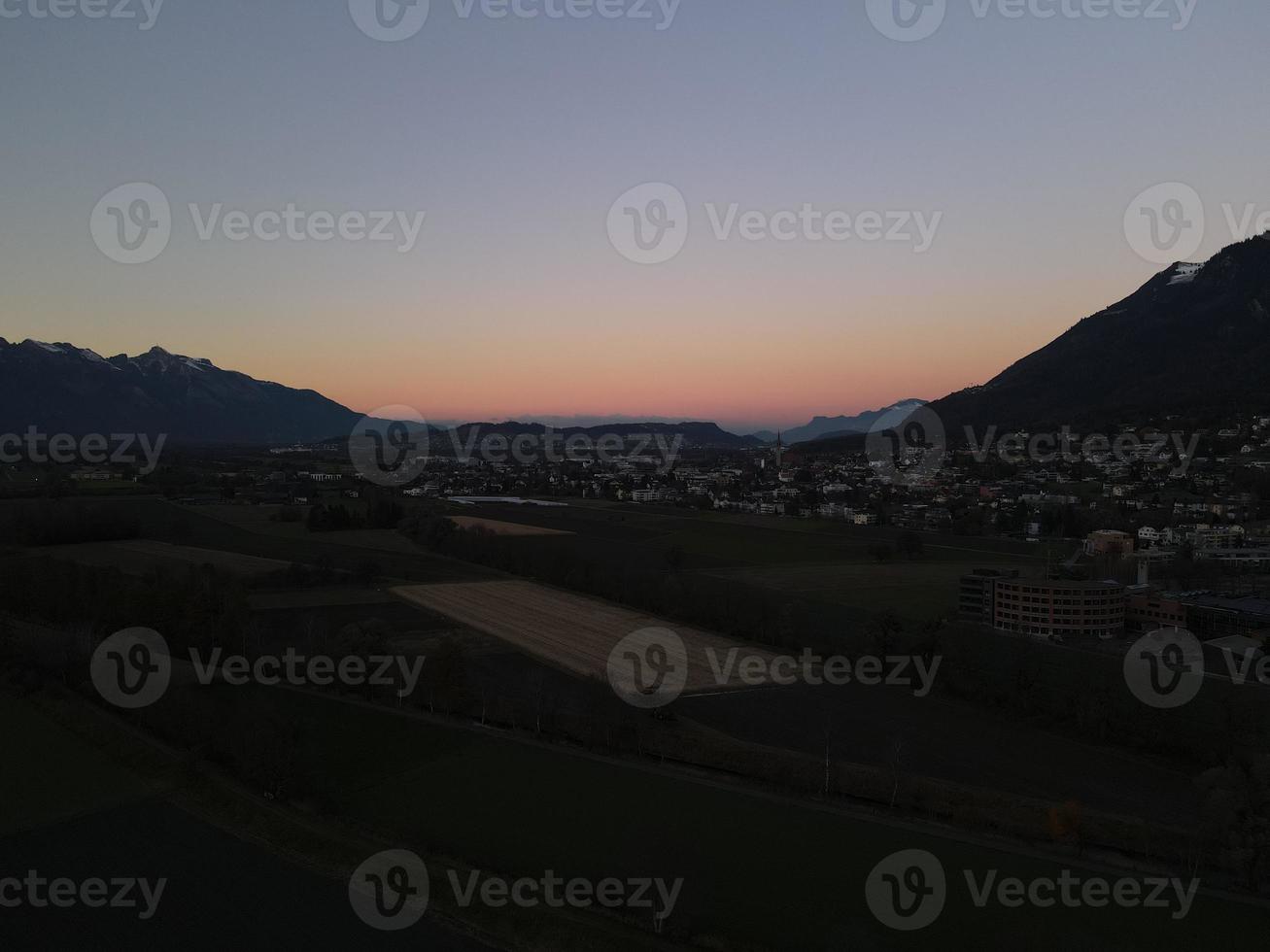 Sunset viewed from Drone photo
