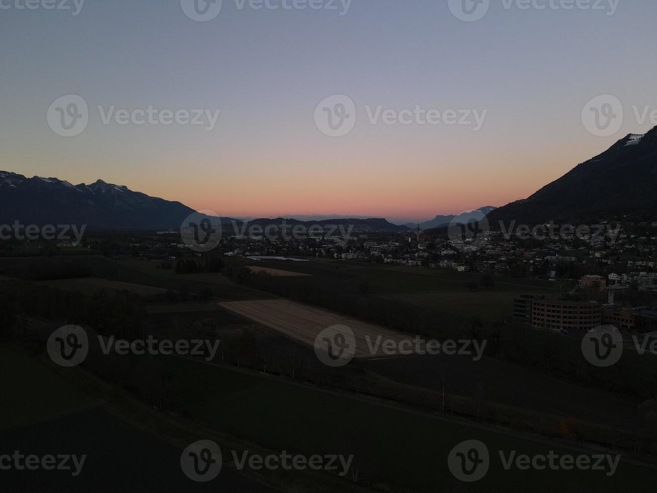 Sunset viewed from Drone photo