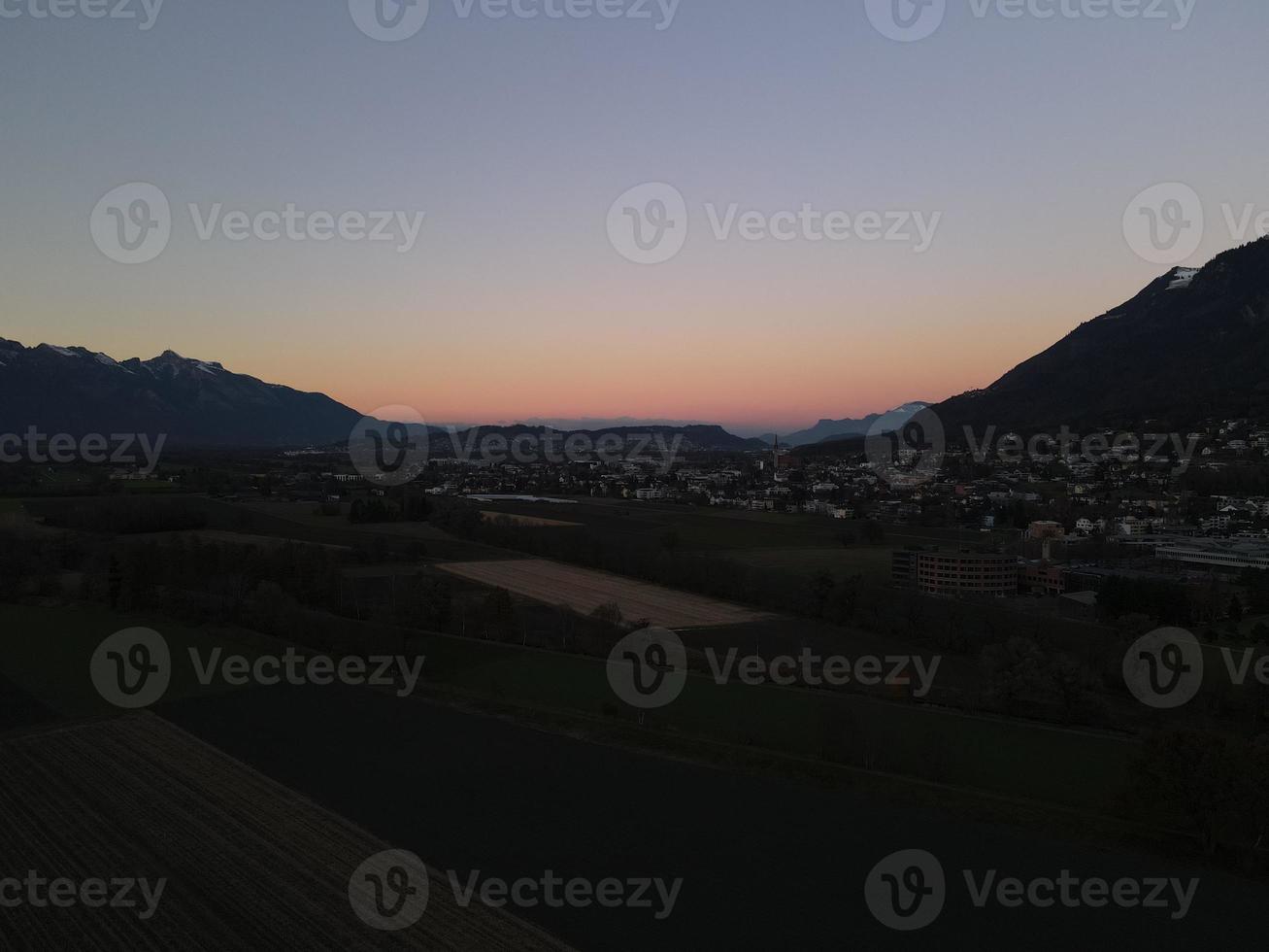 Sunset viewed from Drone photo