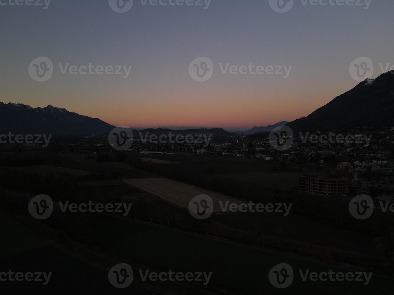Sunset viewed from Drone photo