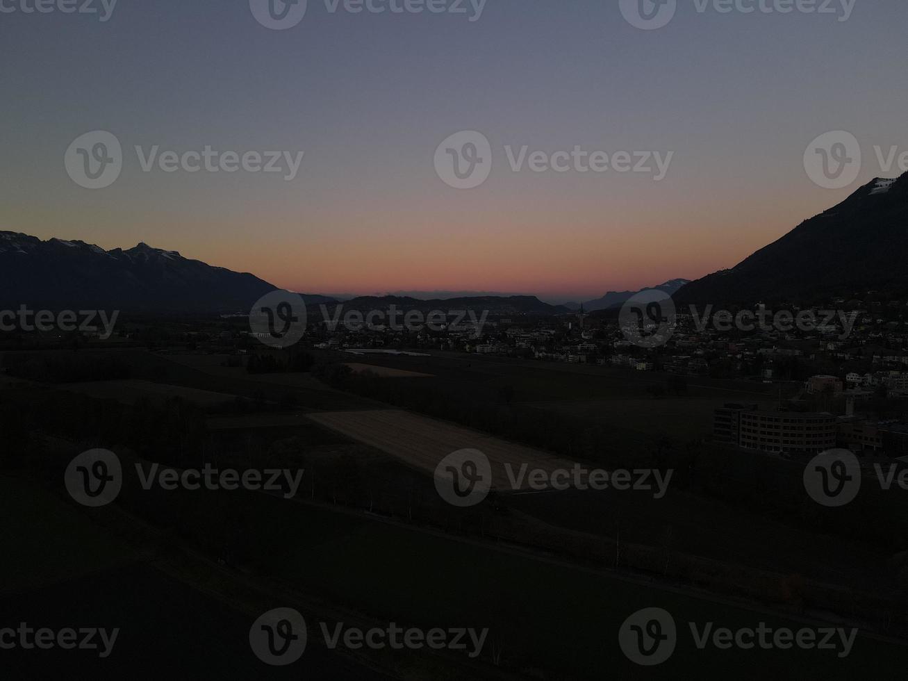 Sunset viewed from Drone photo