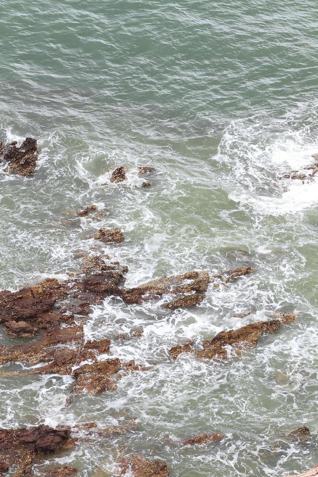 Stones on the tropical beach photo