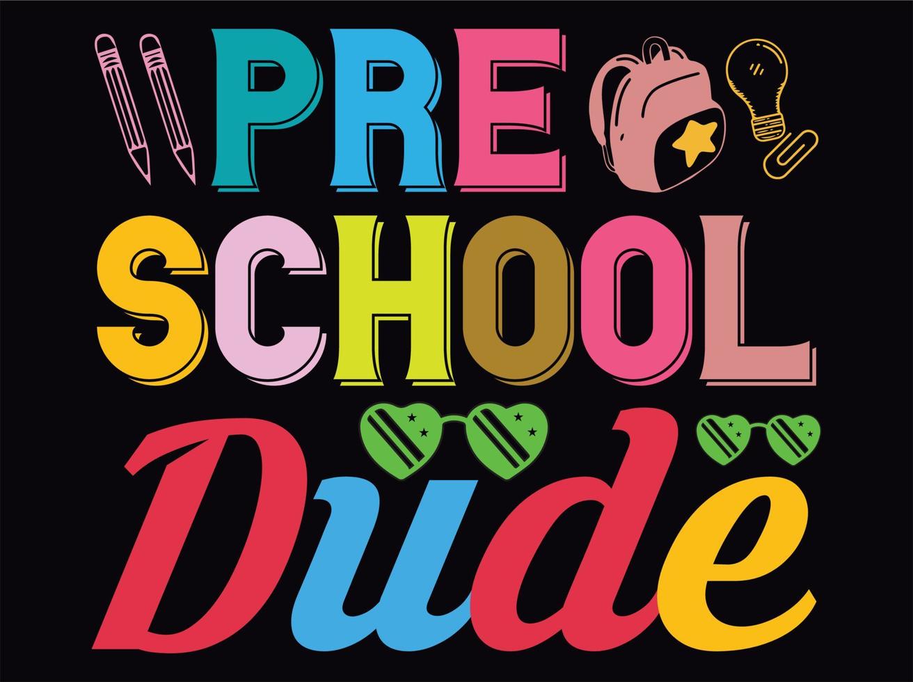 Back to school t-shirt design file vector