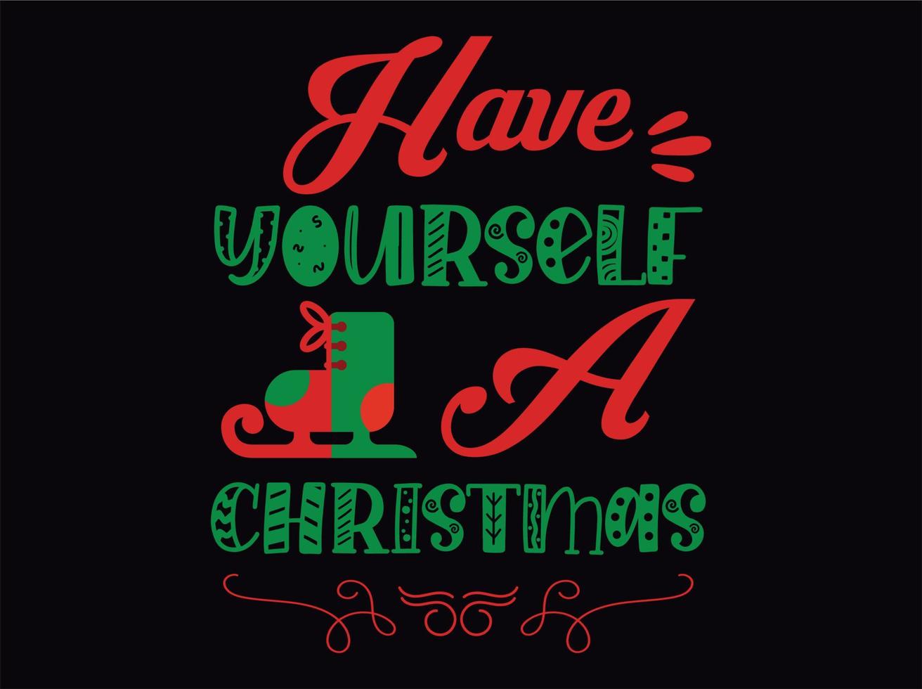 Christmas t-shirt design vector file