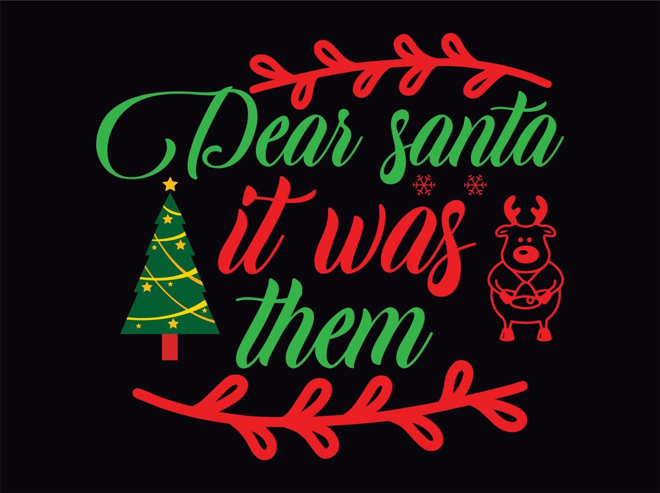 Christmas t-shirt design vector file