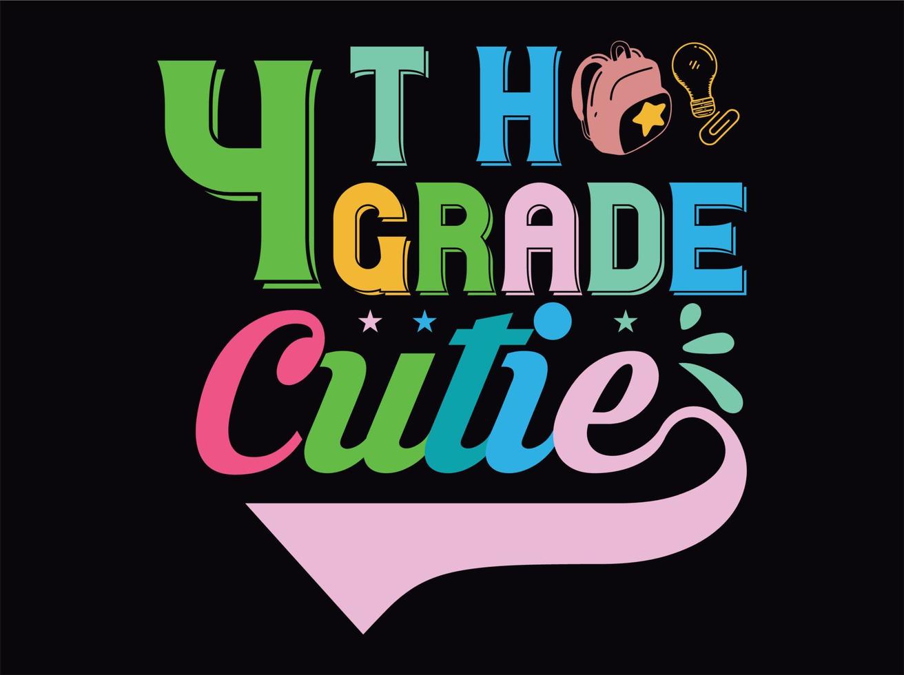 Back to school t-shirt design file vector