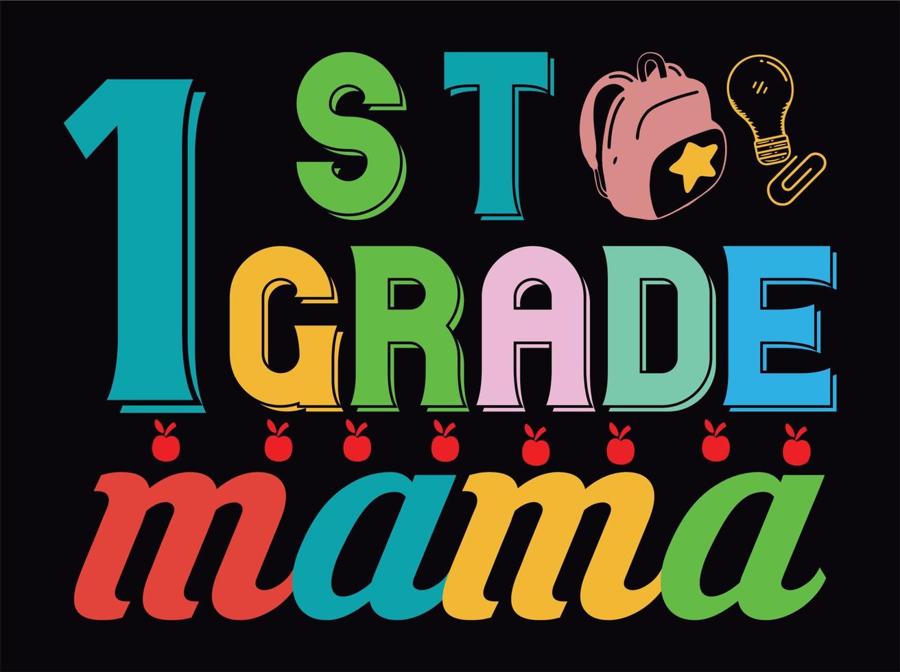Back to school t-shirt design file vector