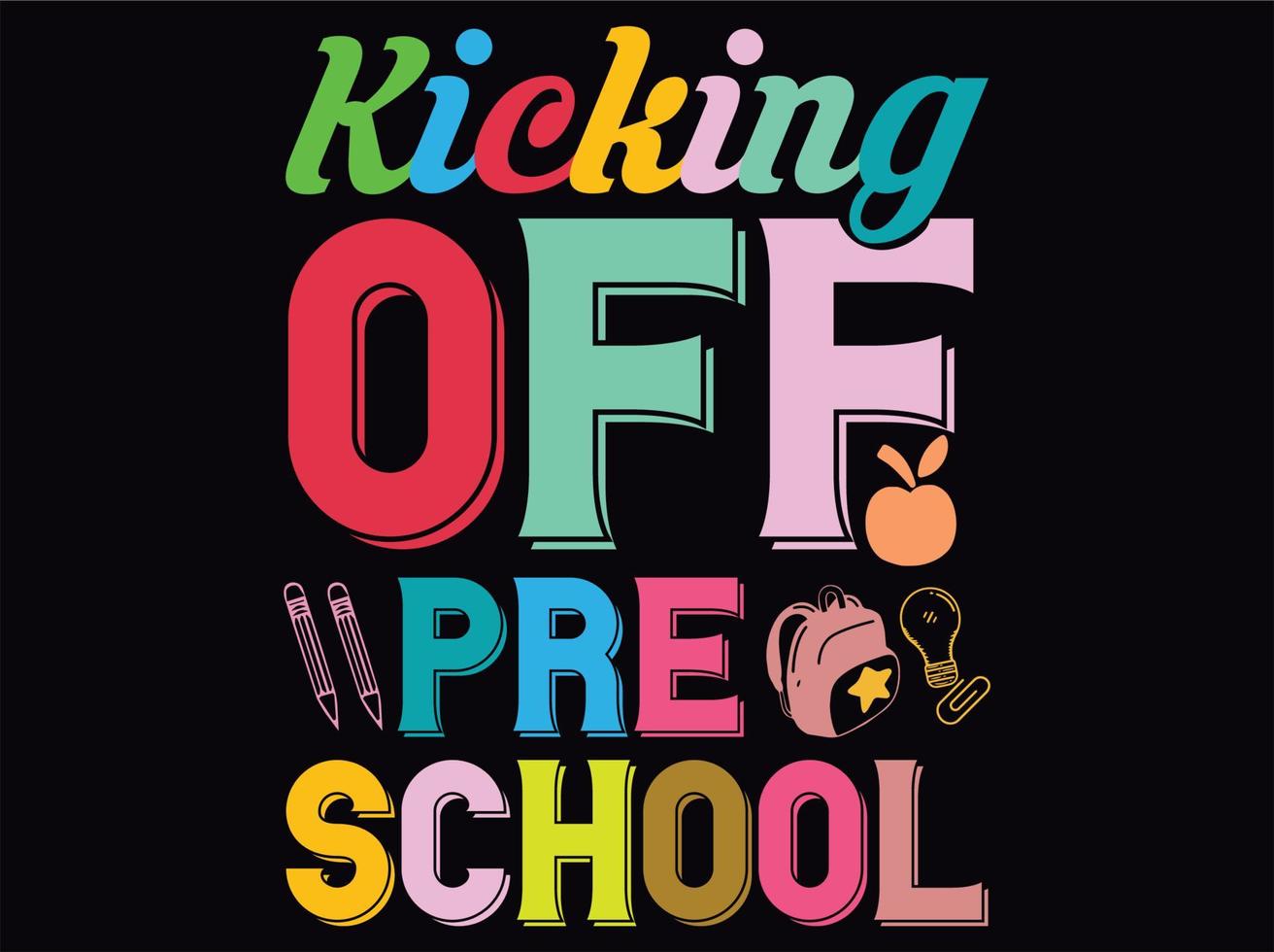 Back to school t-shirt design file vector