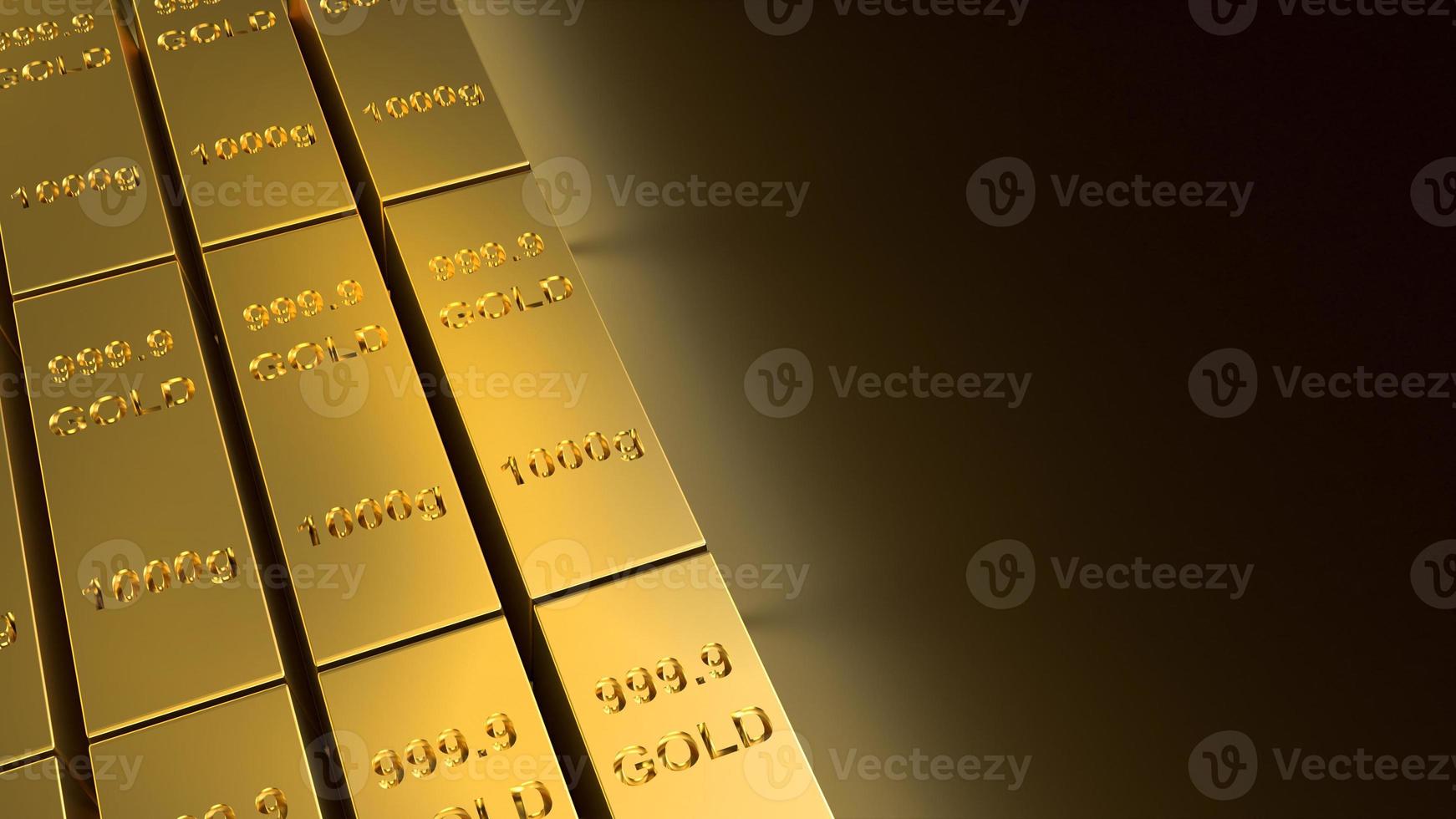 The gold bar for business concept photo