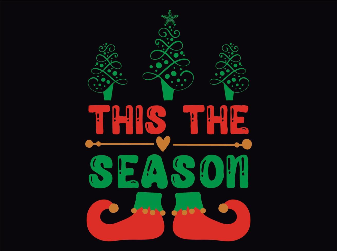 Christmas t-shirt design vector file