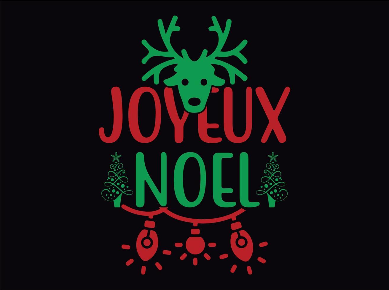 archivo vectorial de diseño de camiseta de navidad vector