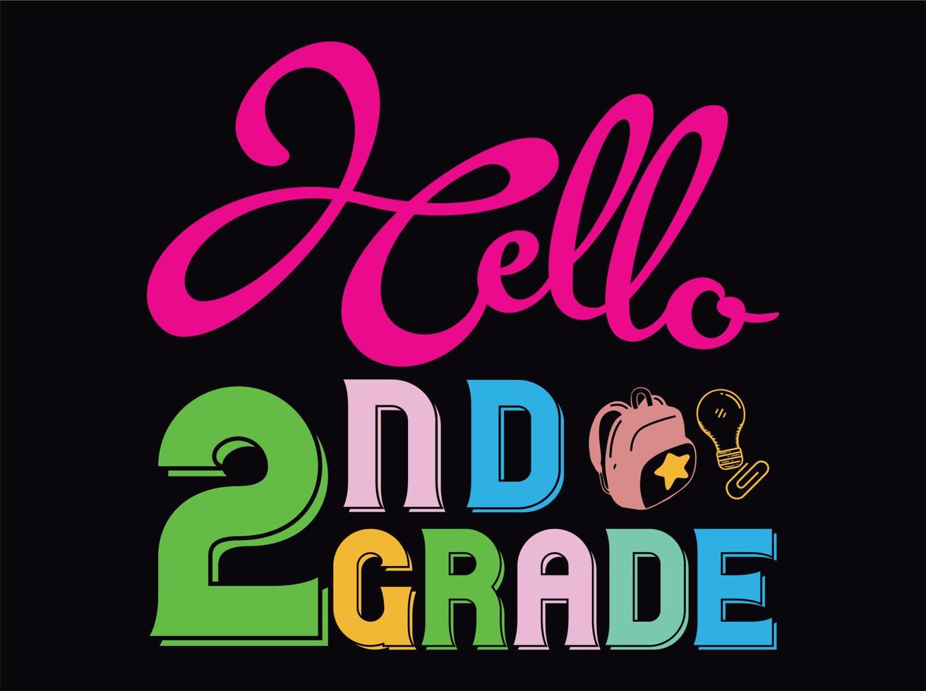 Back to school t-shirt design file vector