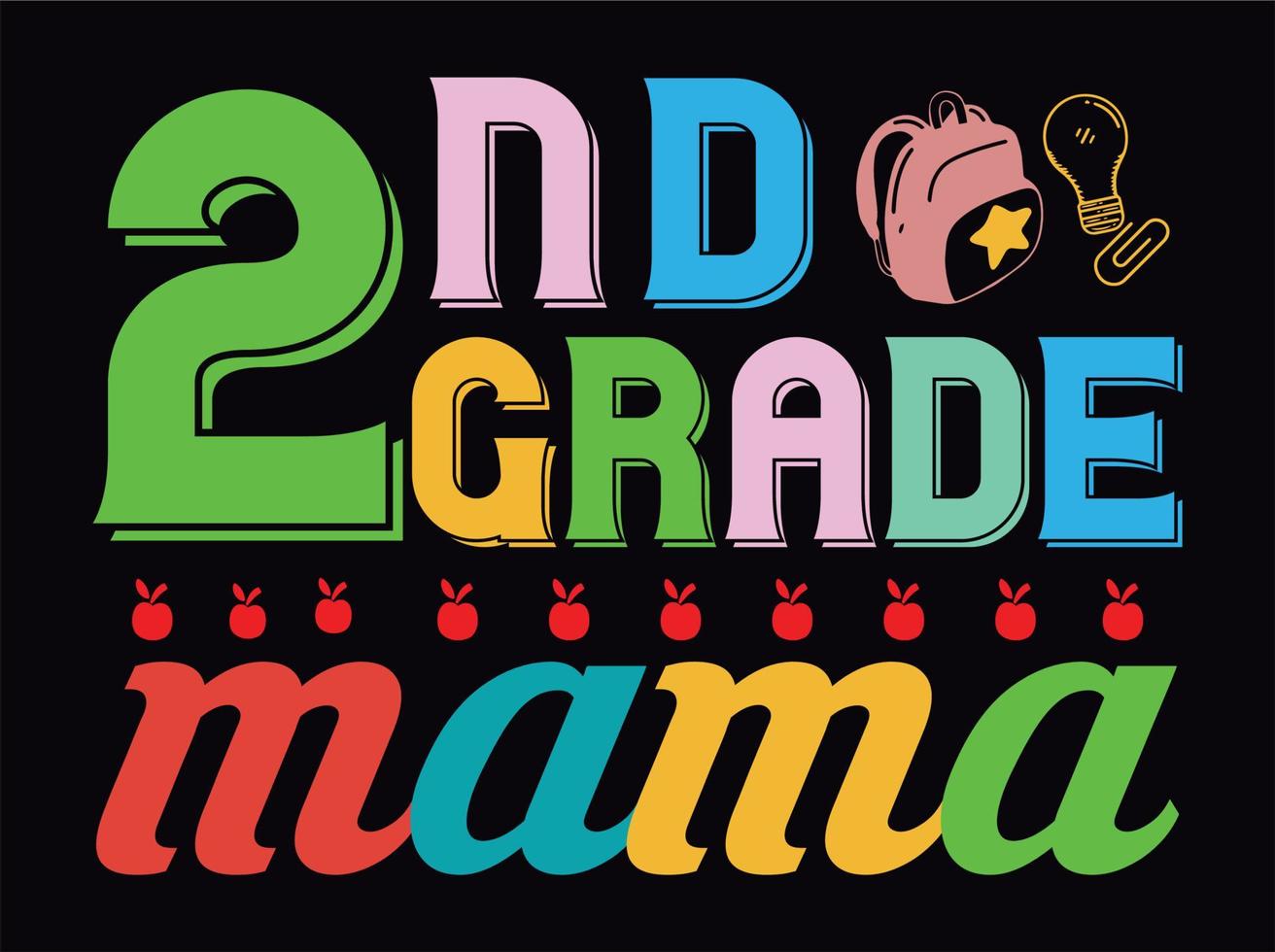 Back to school t-shirt design file vector