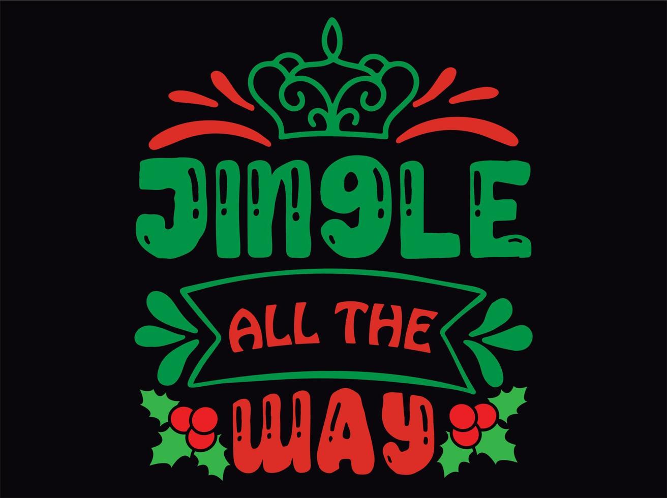 Christmas t-shirt design vector file