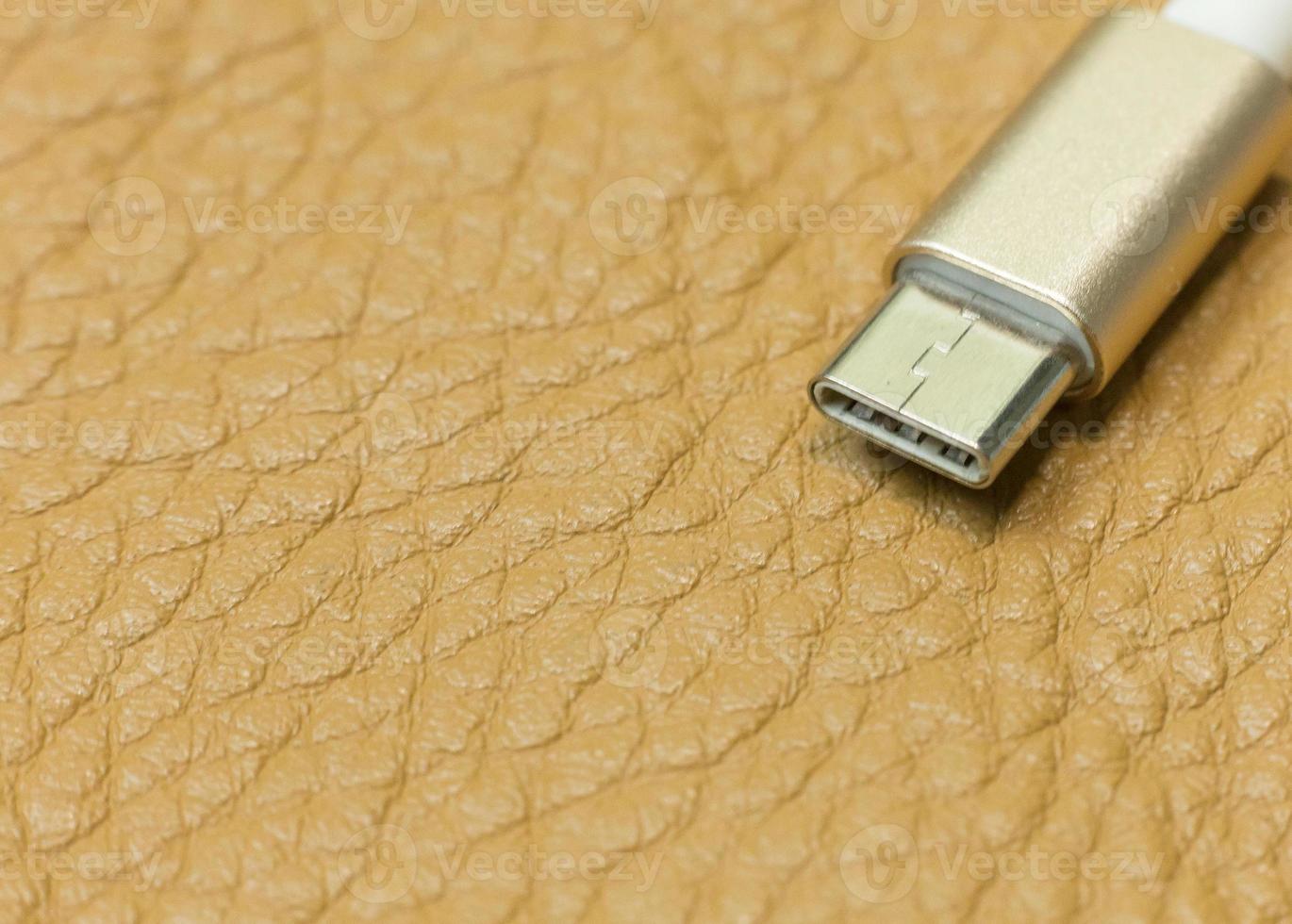 cable usb type c it connection device close up image. photo
