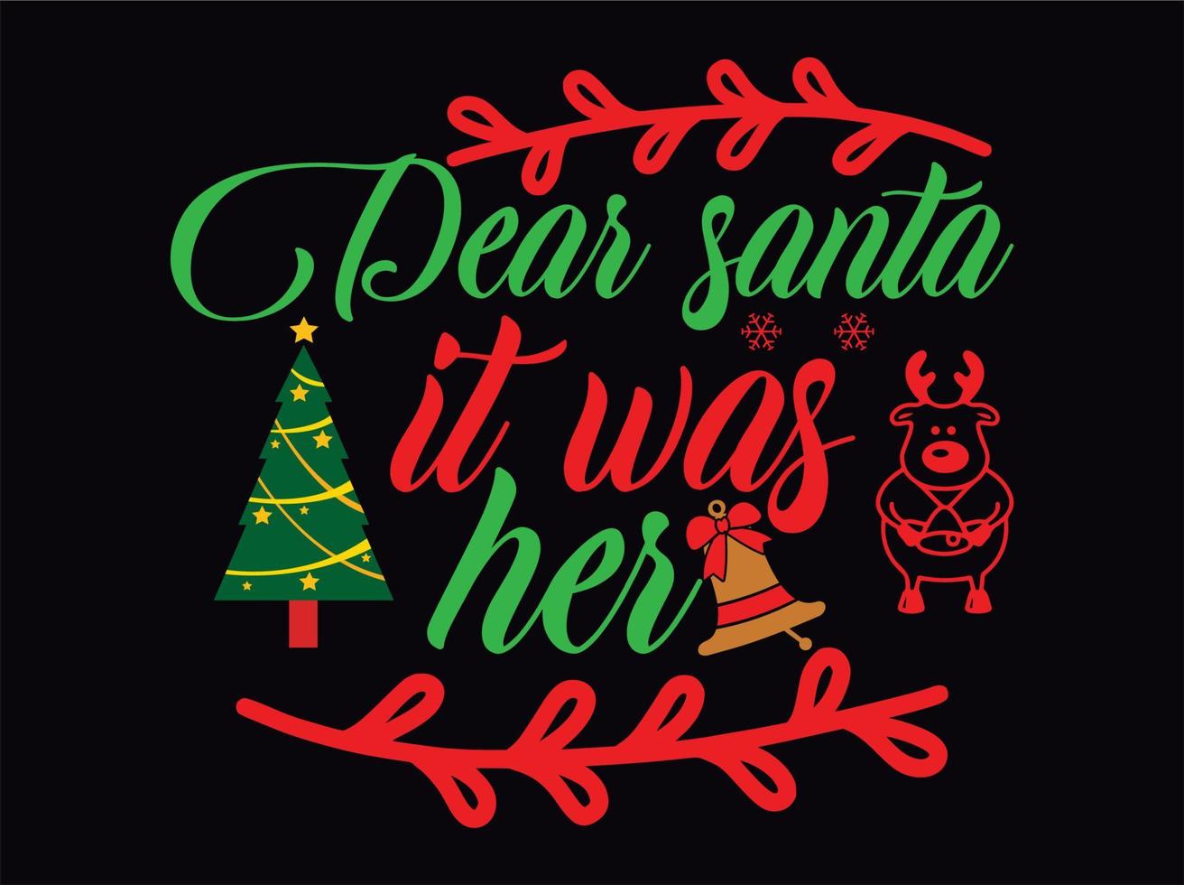 Christmas t-shirt design vector file