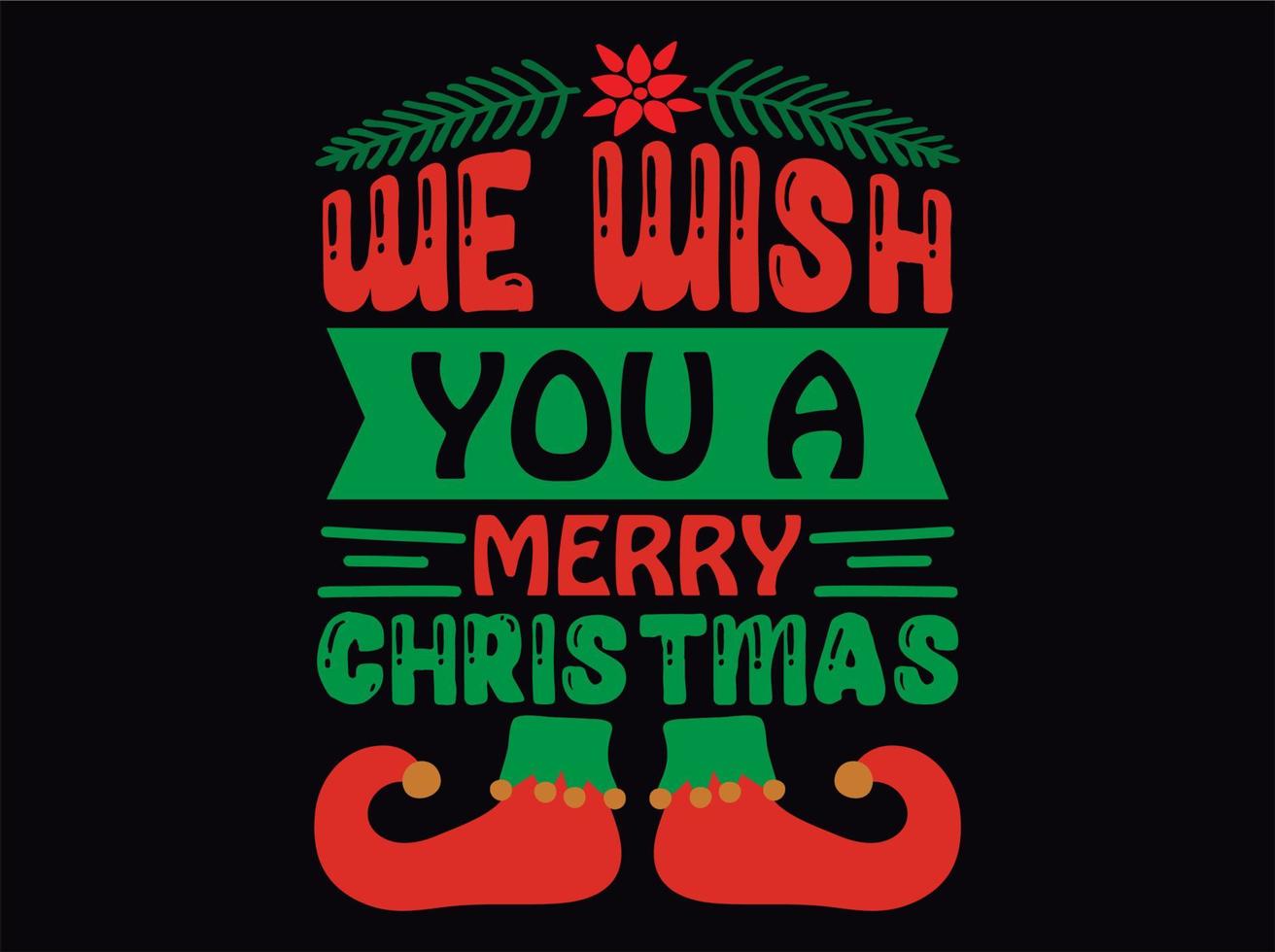 Christmas t-shirt design vector file