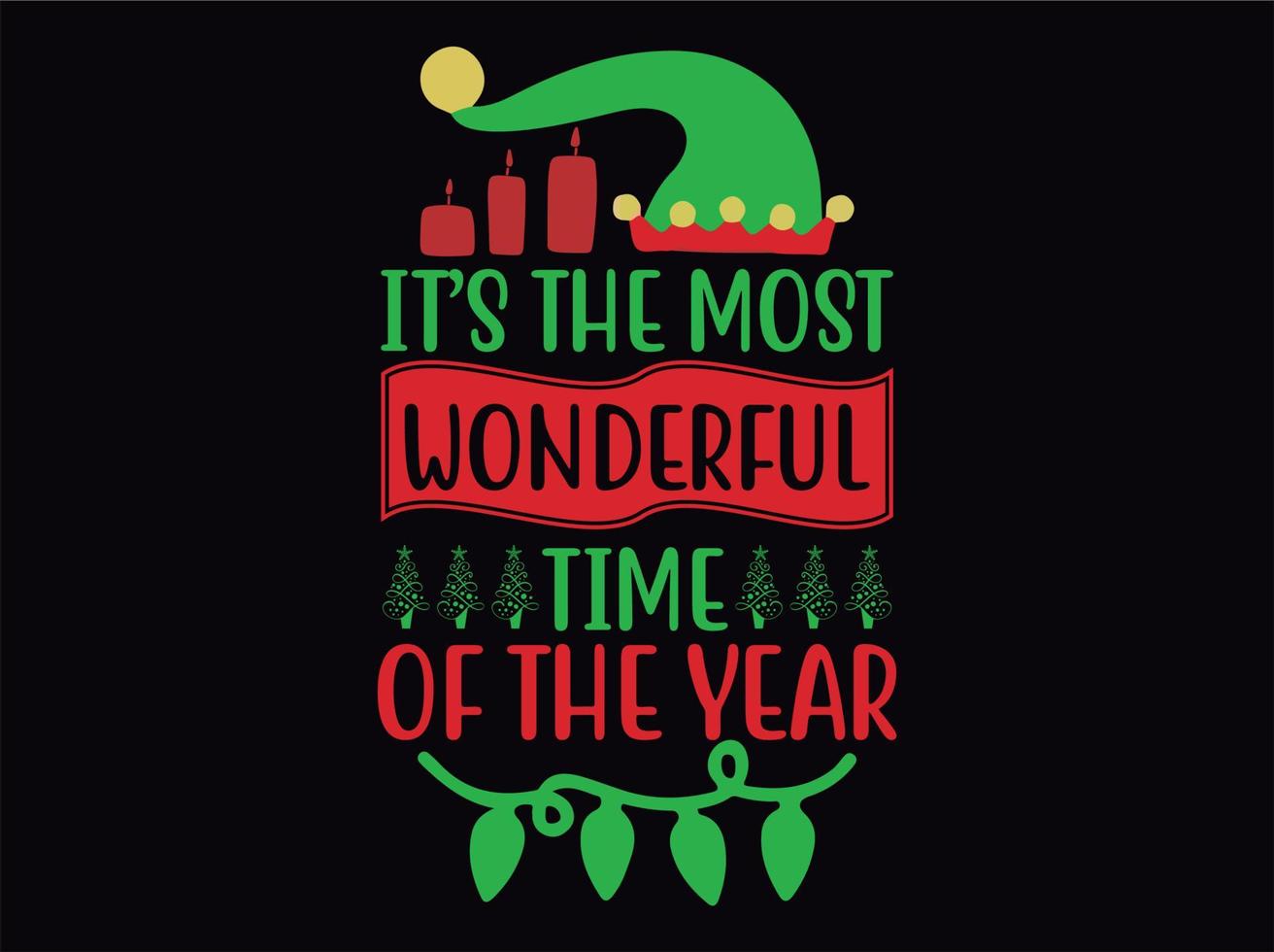 Christmas t-shirt design vector file