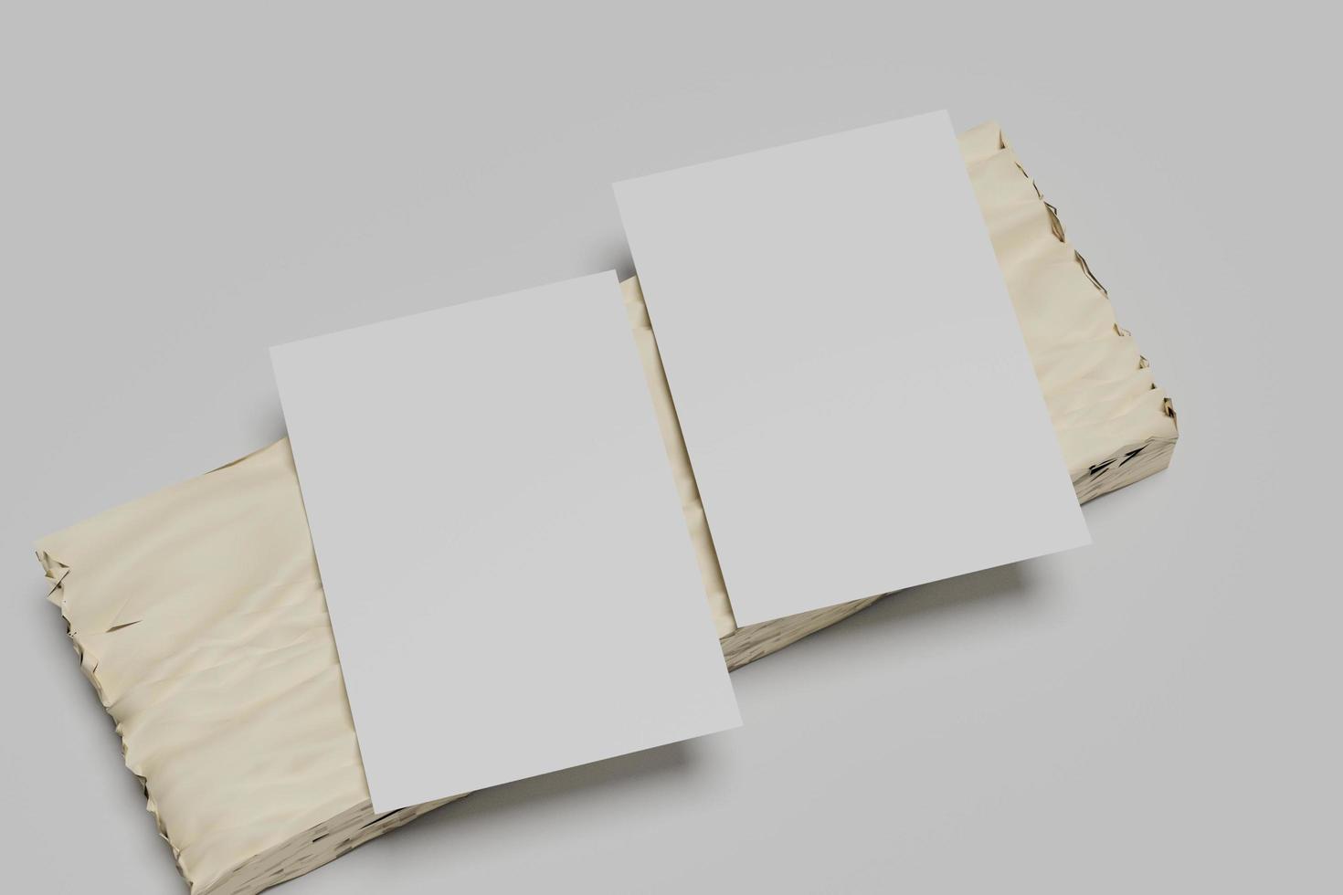 blank A4 flayer mockup photo