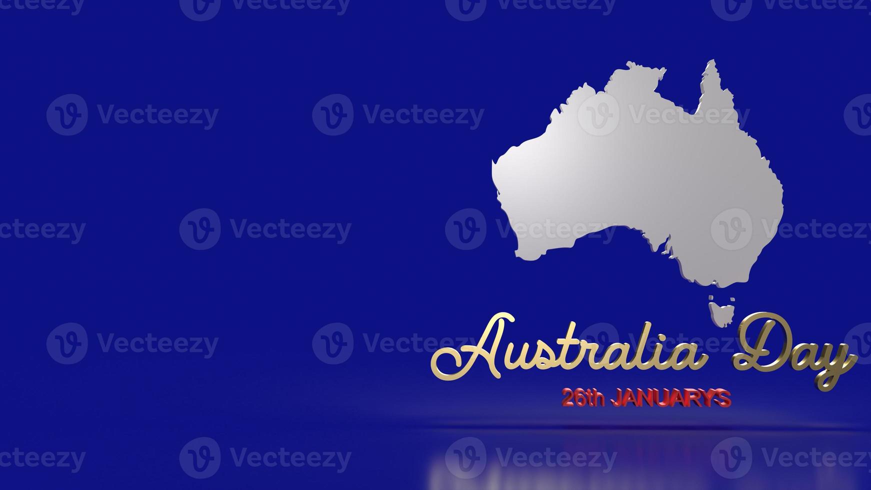 The Australia map and word for holiday content 3d rendering. photo