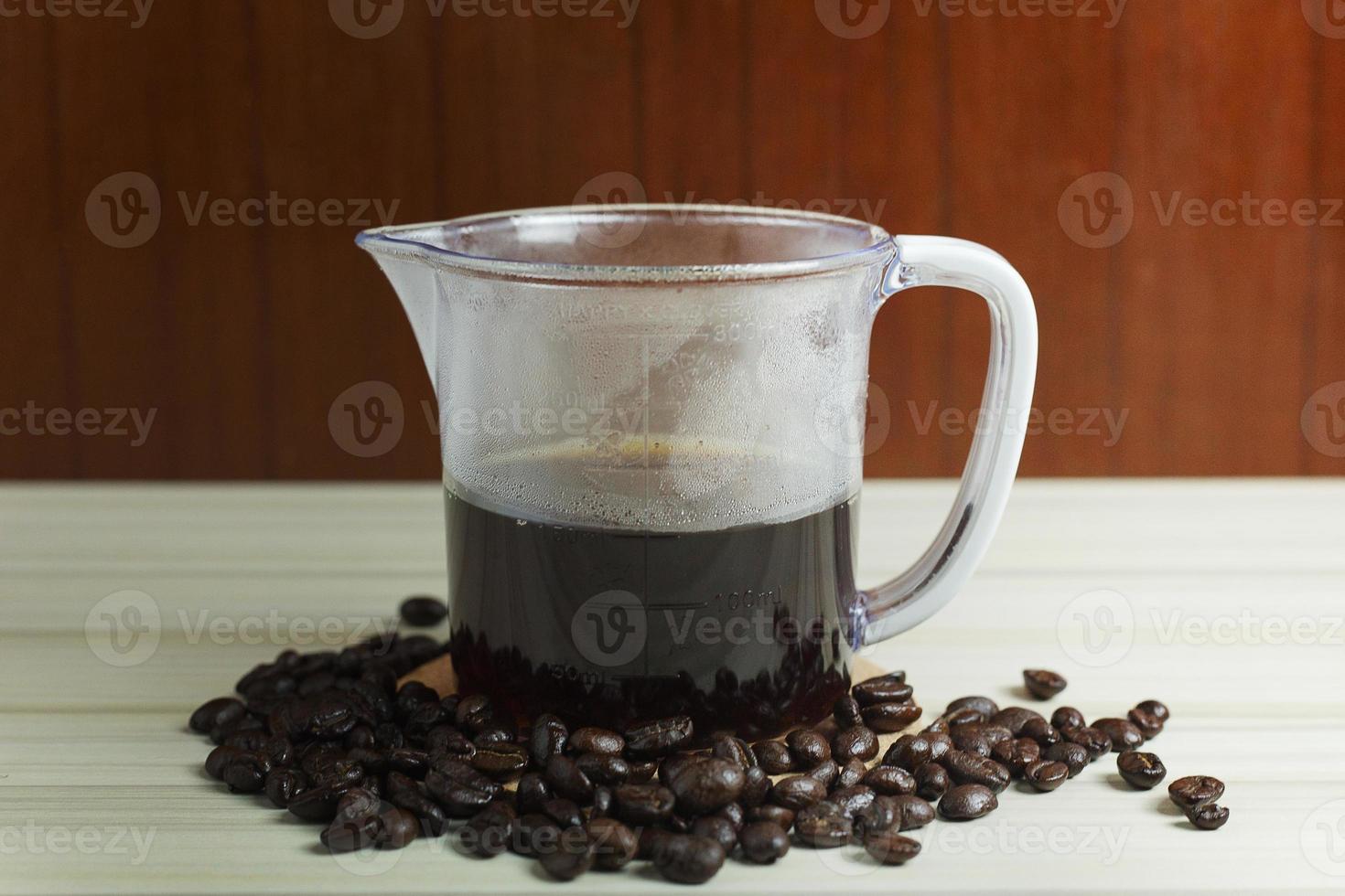 coffee drip cup on white table  for background image. photo