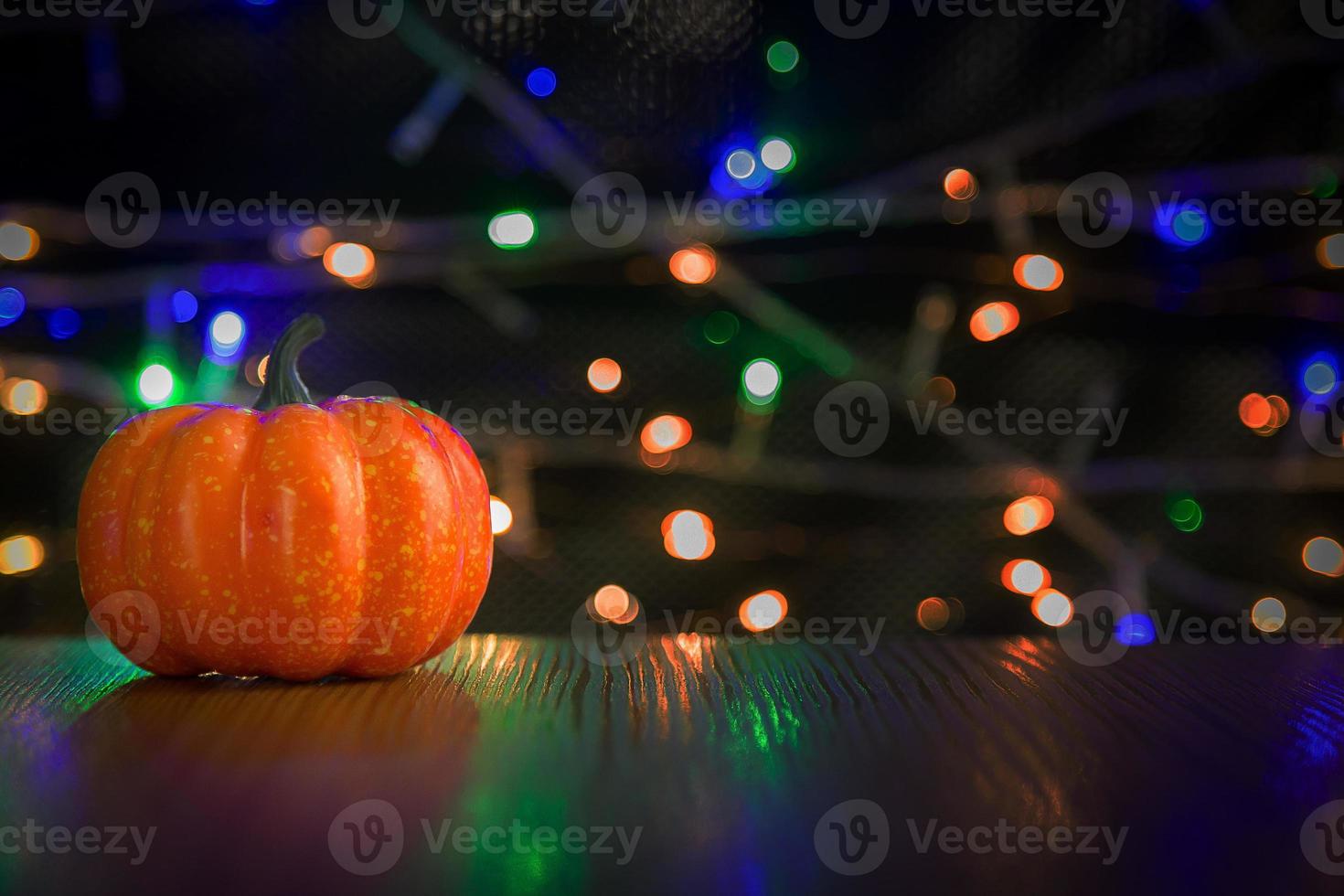 The Halloween  in night light background image. photo