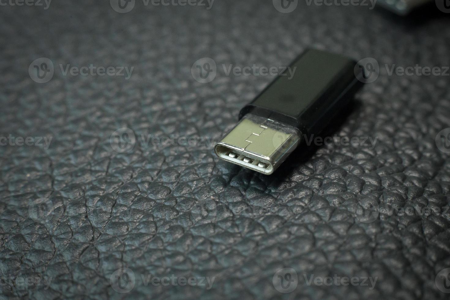 cable usb type c it connection device close up image. photo