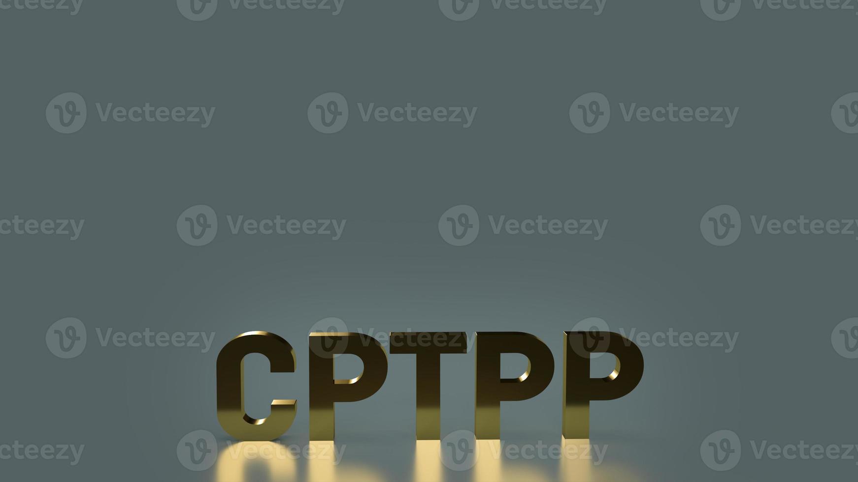 The cptpp or Comprehensive and Progressive Agreement for Trans Pacific Partnership 3d rendering for background photo