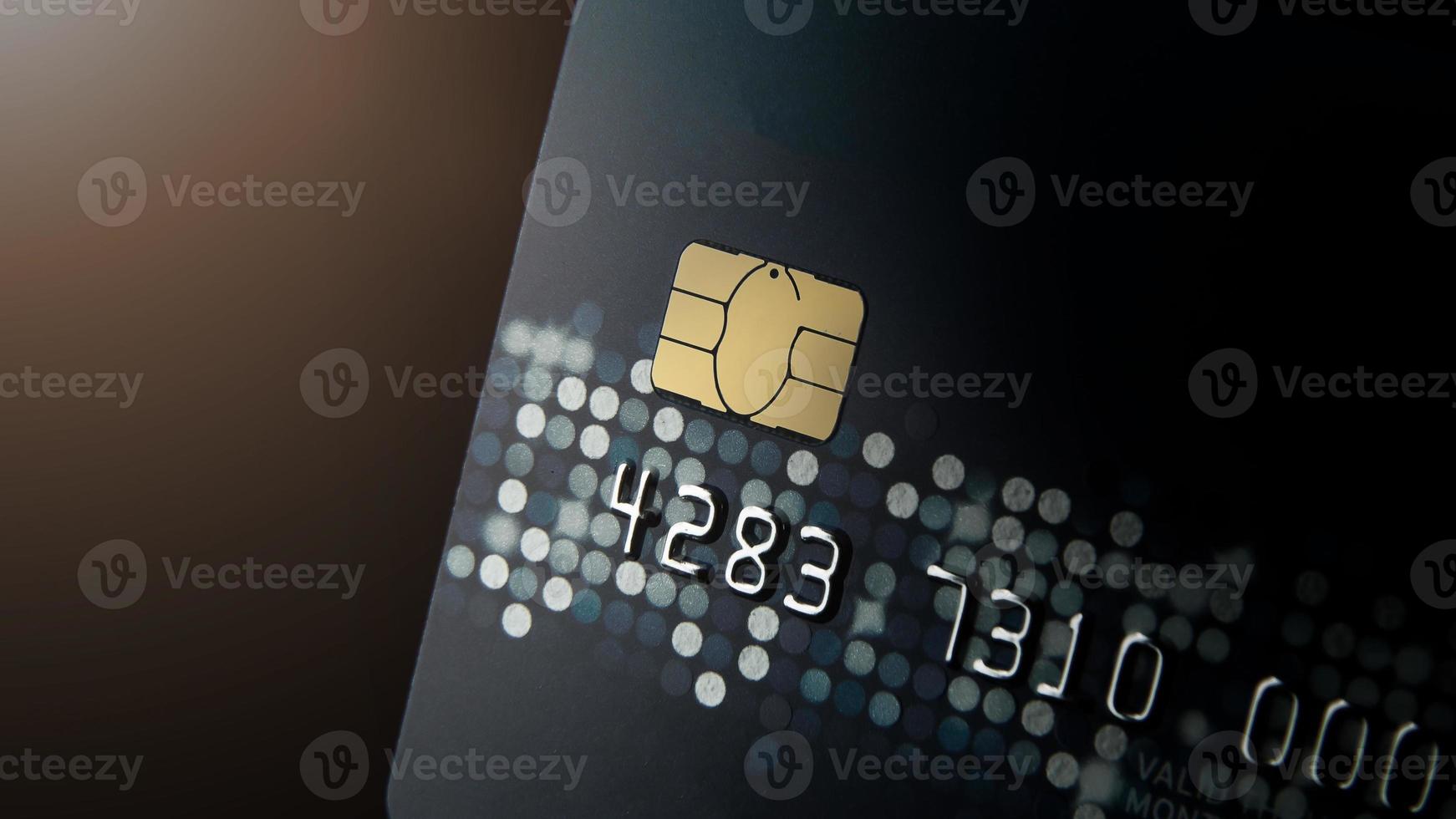 credit card close up image for business content. photo
