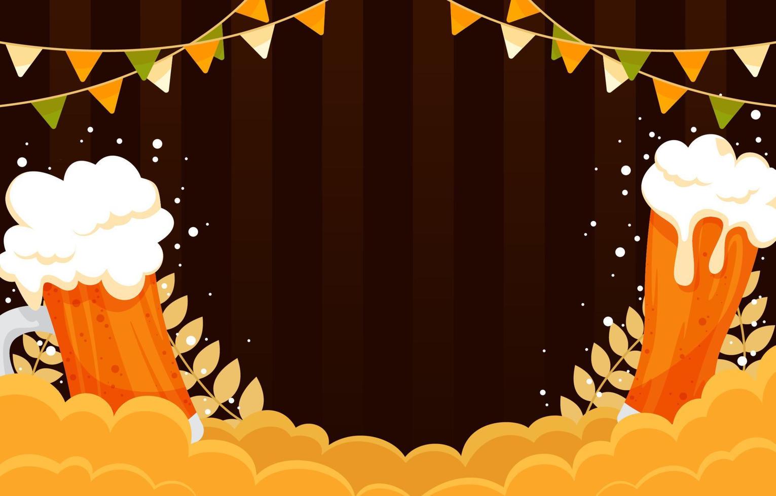 International Beer Day Background vector