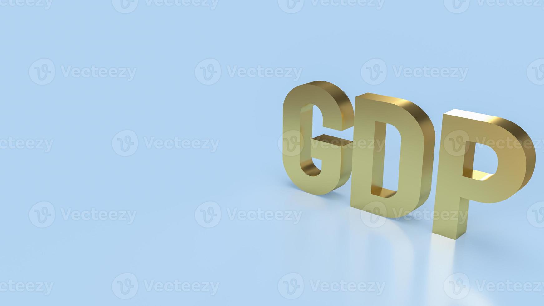 gold gdp for business concept 3d rendering photo