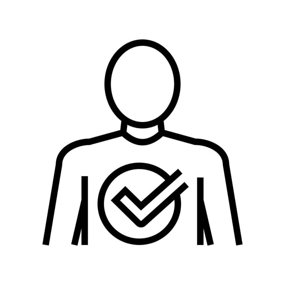 after bariatric line icon vector illustration