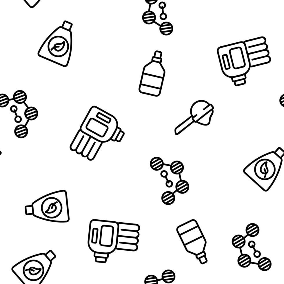 Detergent Cleaning Vector Seamless Pattern
