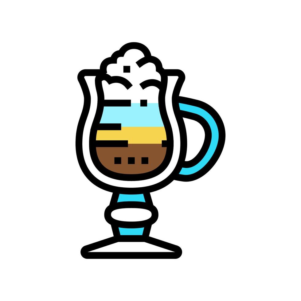 vennese coffee color icon vector illustration