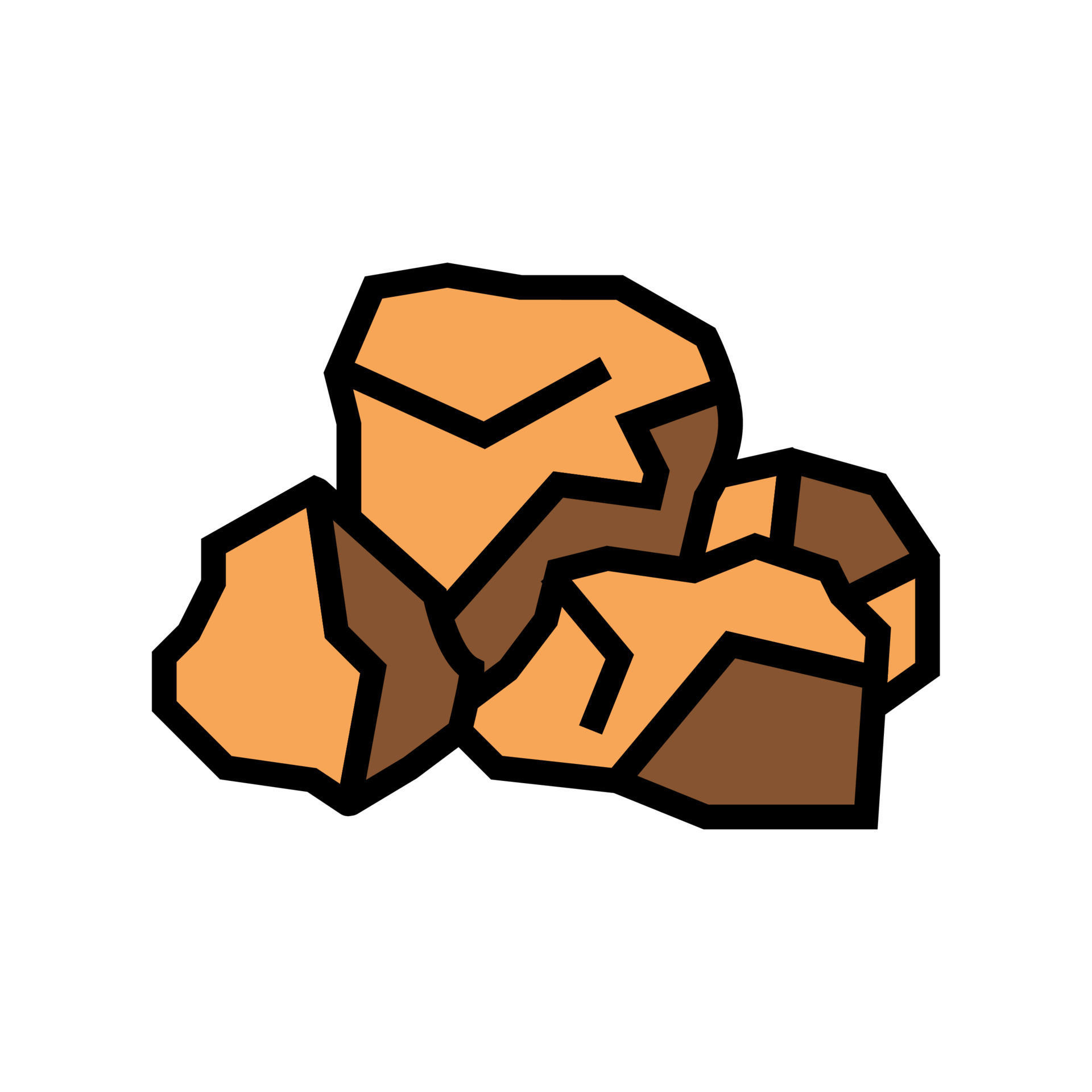 bauxite aluminium production color icon vector illustration 10345114