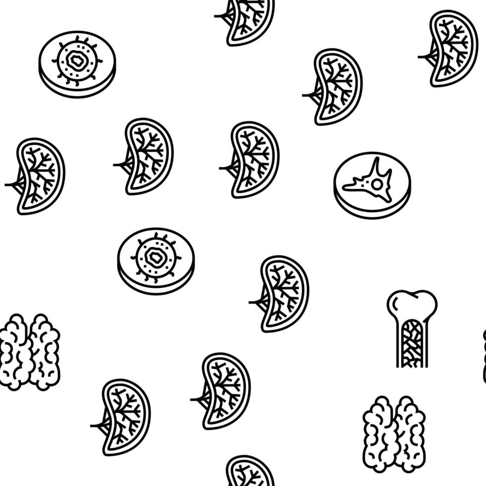 Immune System Disease And Treat Vector Seamless Pattern