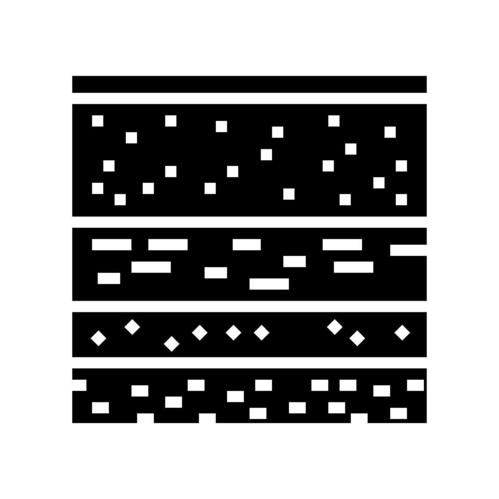layers of soil glyph icon vector illustration