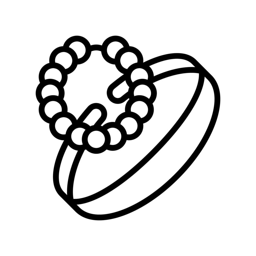 Ilustración de vector de icono de línea de joyería de pulseras