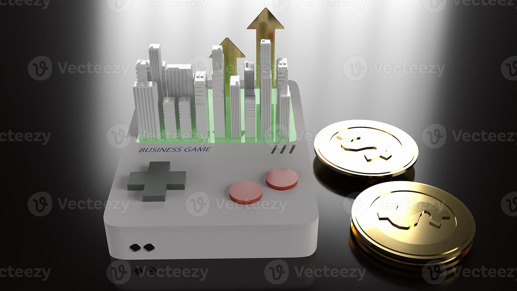 Abstract image game for business  concept 3d rendering. photo