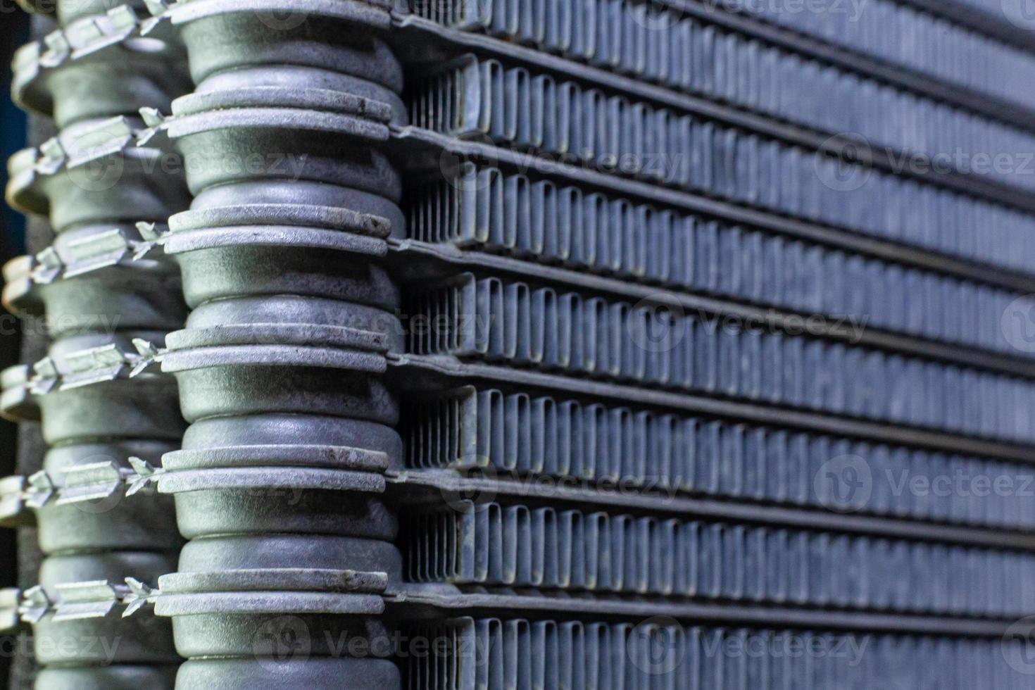 The Air Conditioning Coils car close up texture image. photo