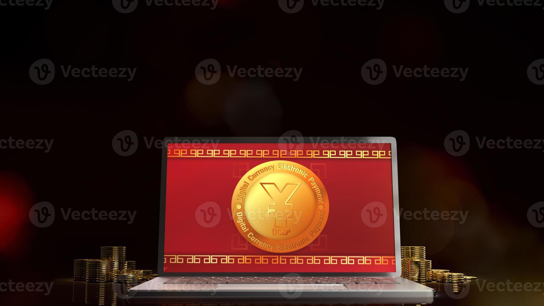 The yuan digital for business concept photo